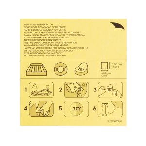 Bestway Strapazierfähiger Reparaturflicken 6,5 x 6,5 cm, 10 Stück